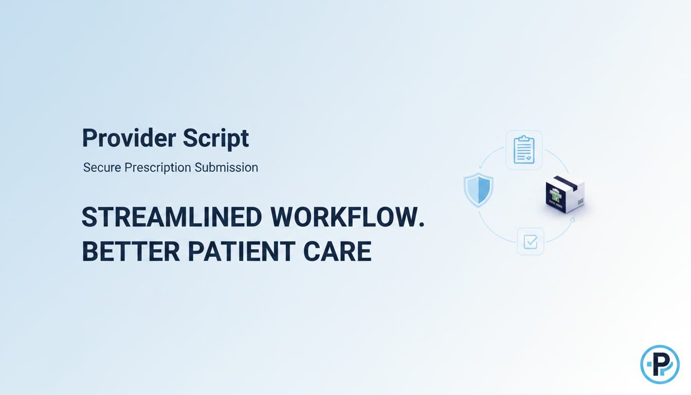 Script Submittal Technology™ — Prescription Infrastructure for Providers