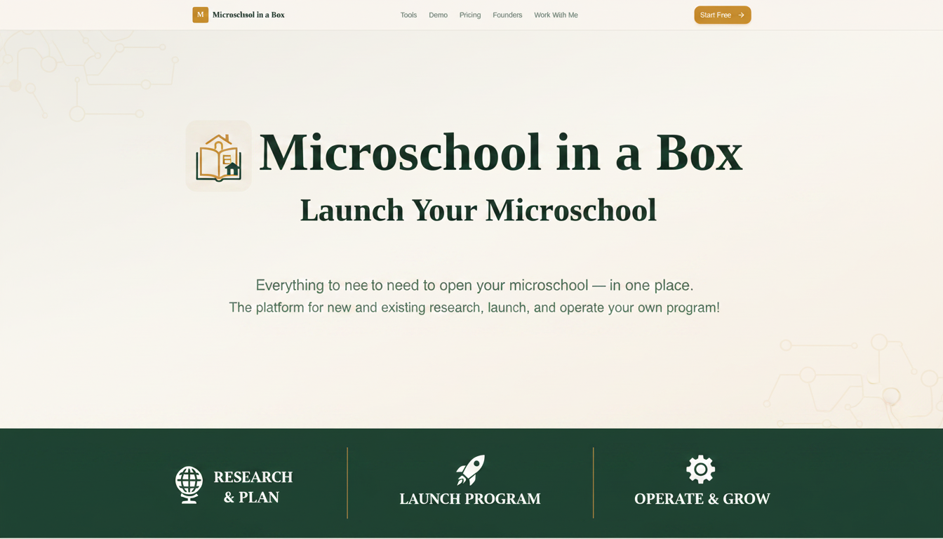 Microschool in a Box — Launch Your Microschool