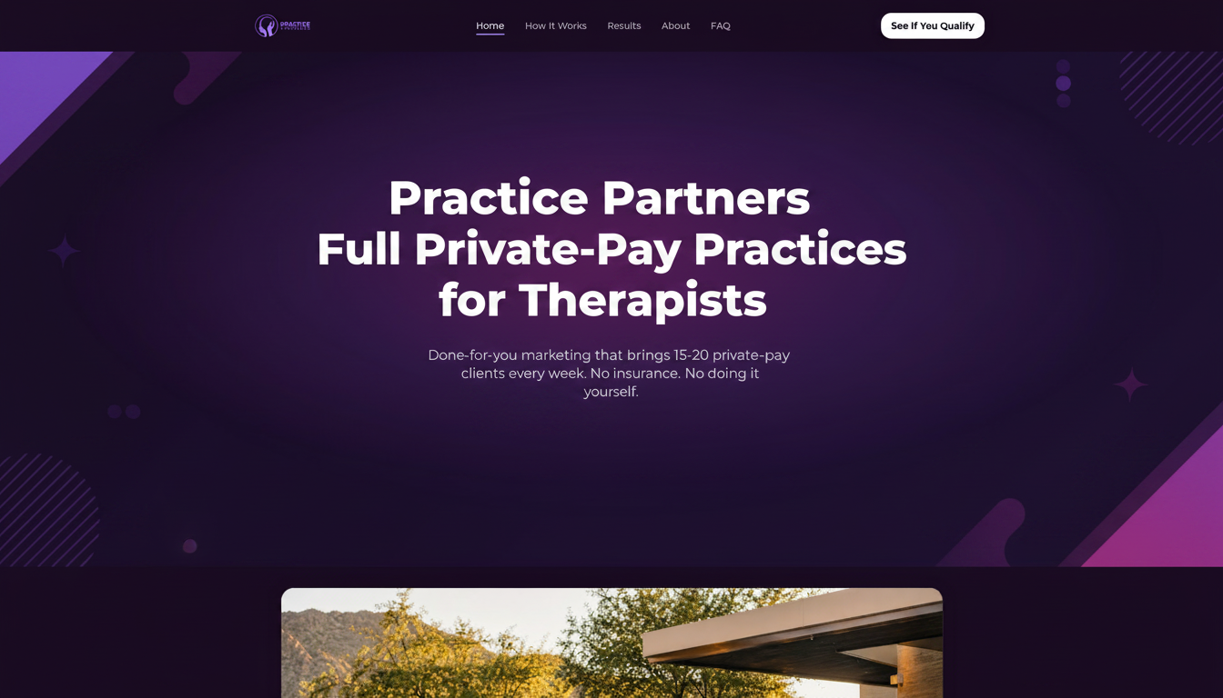 Practice Partners, Full Private-Pay Practices for Therapists