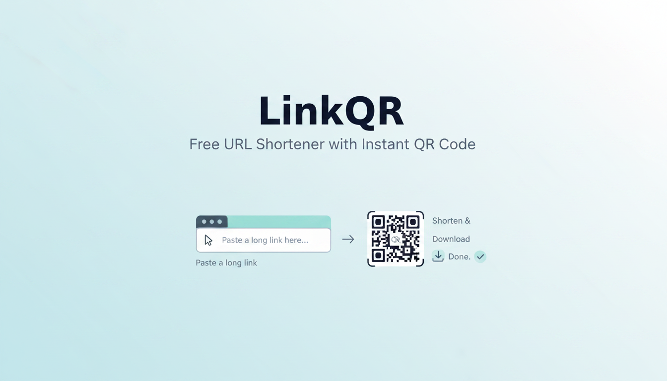 LinkQR — Pemendek URL Gratis dengan QR Code Instan