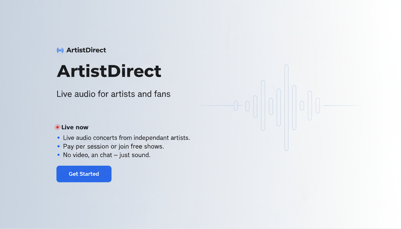 ArtistDirect Online — Live audio rooms for creators and fans