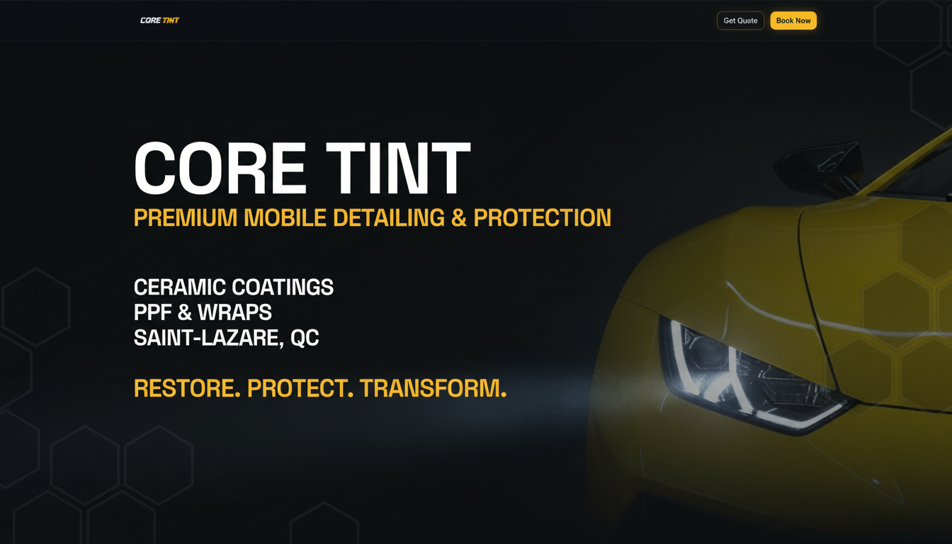 Core Tint | Premium Mobile Detailing & Protection