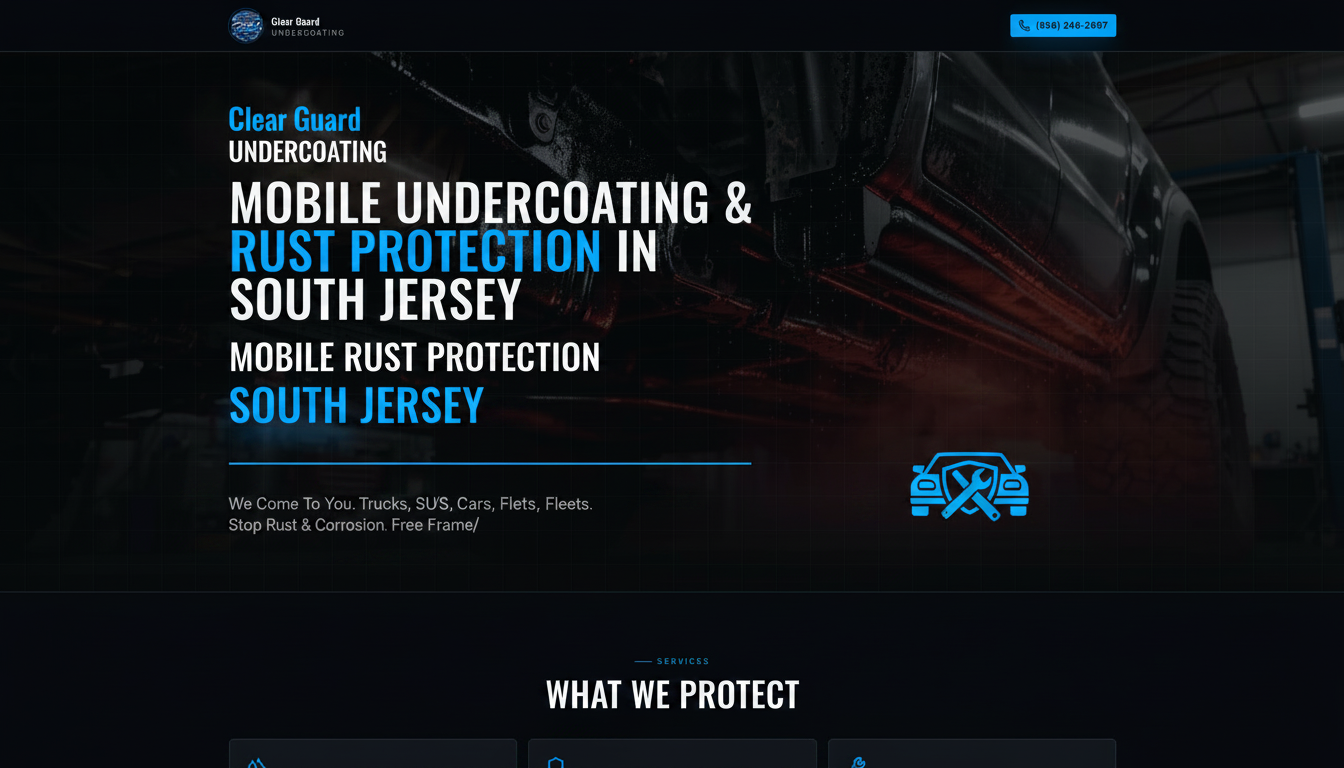 Clear Guard Undercoating | Mobile Rust Protection in South Jersey