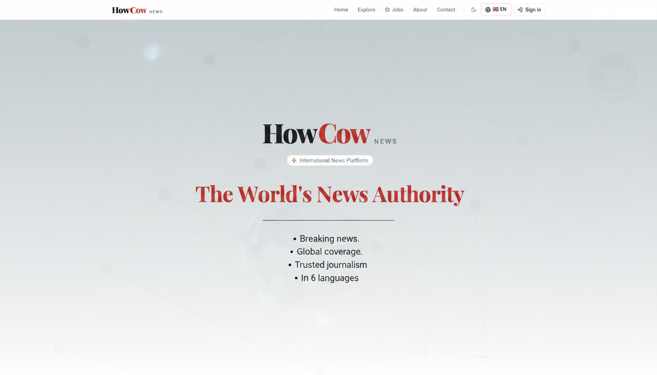 HowCow News — The World's News Authority