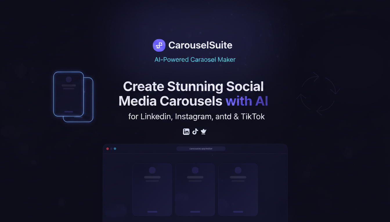 CarouselSuite — Create Stunning Social Media Carousels with AI
