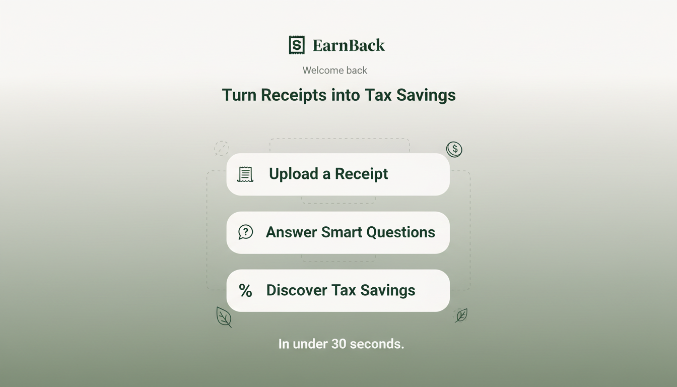 Deductions.Money | Turn Receipts into Tax Savings