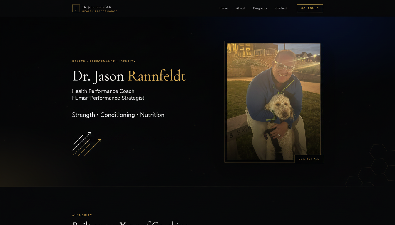 Dr. Jason Rannfeldt | Health Performance Coach