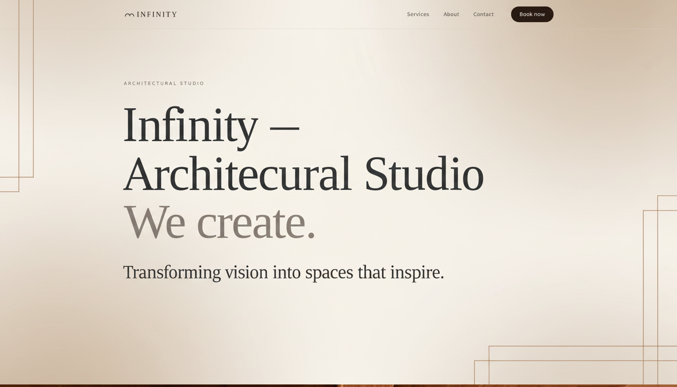 Infinity — Architectural Studio