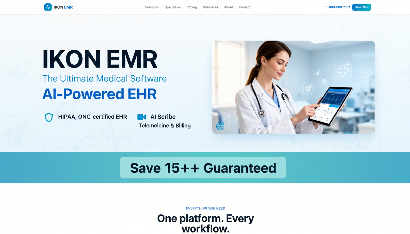 IKON EMR — The Ultimate Medical Software | AI-Powered EHR & Billing