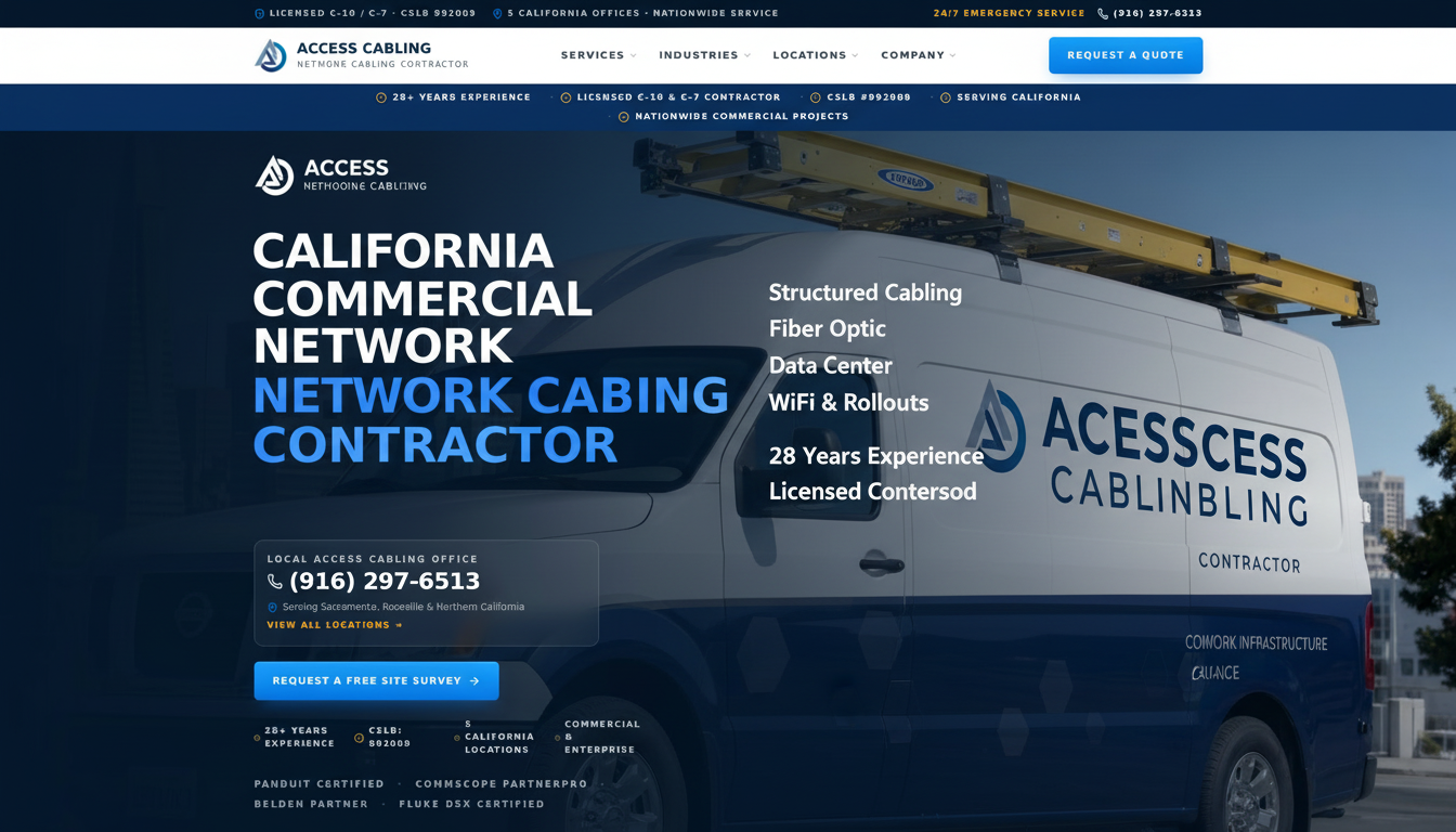 Commercial Network Cabling Services — Access Cabling