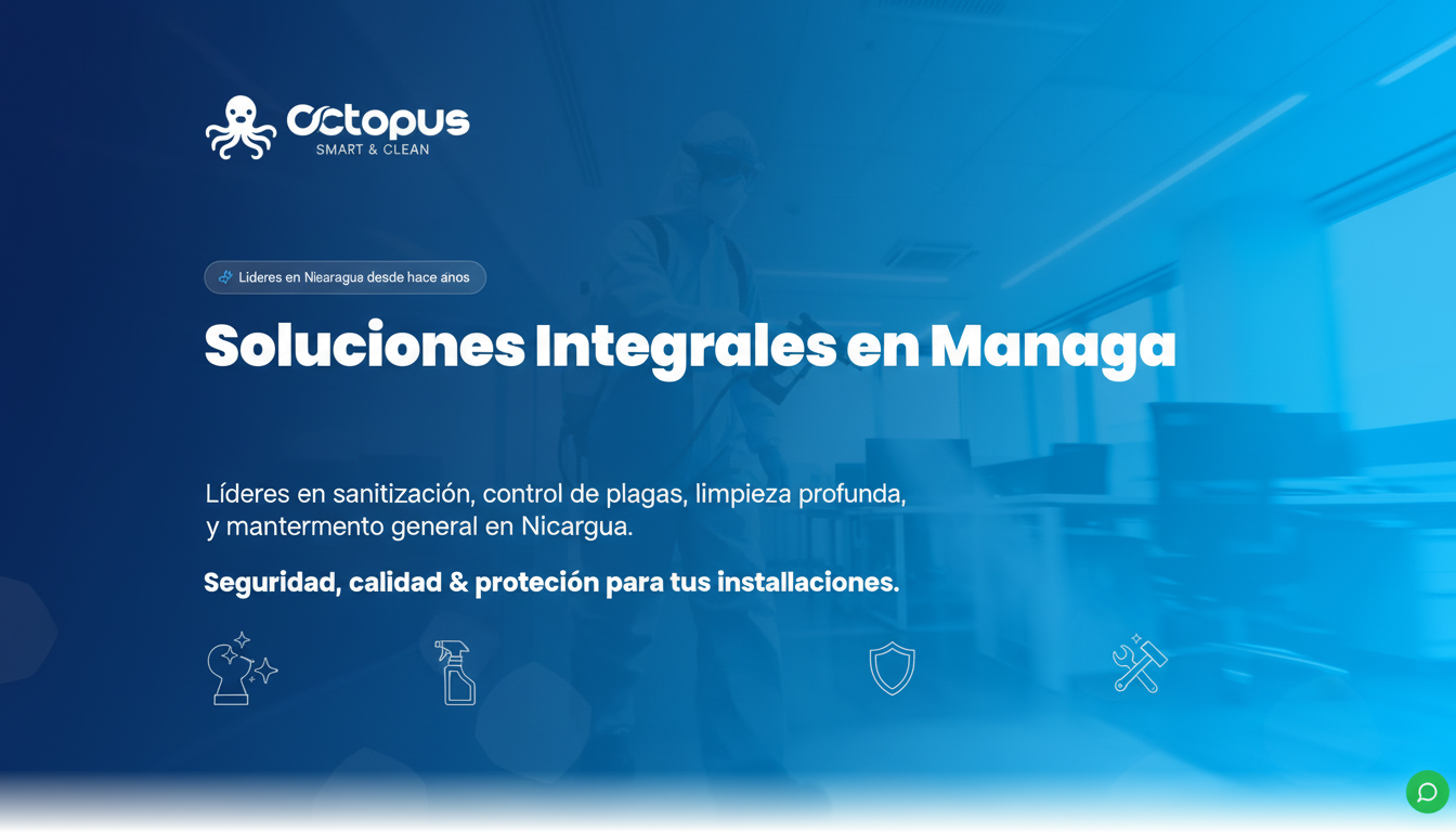 Octopus C— Smart & Clean | Soluciones Integrales en Managua