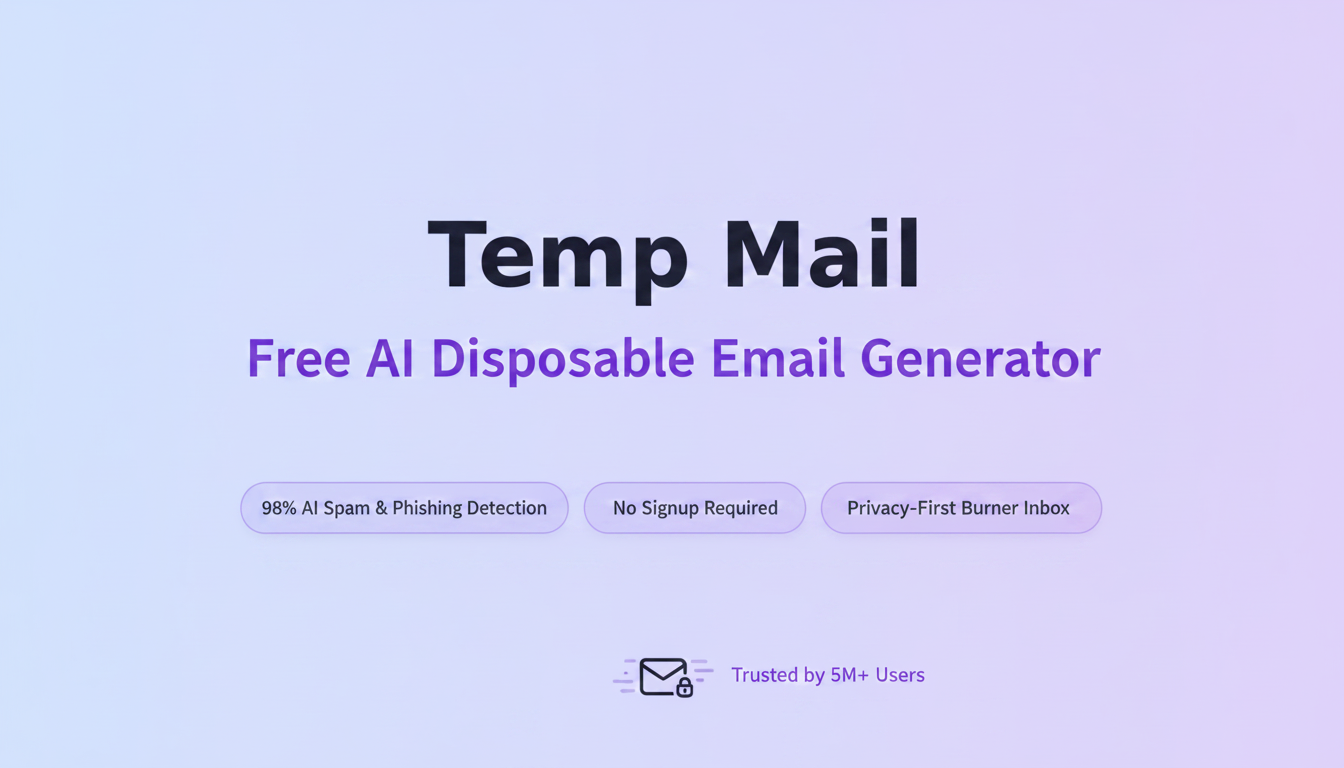 Temp Mail – Free Disposable Email, No Signup | TempMailAI