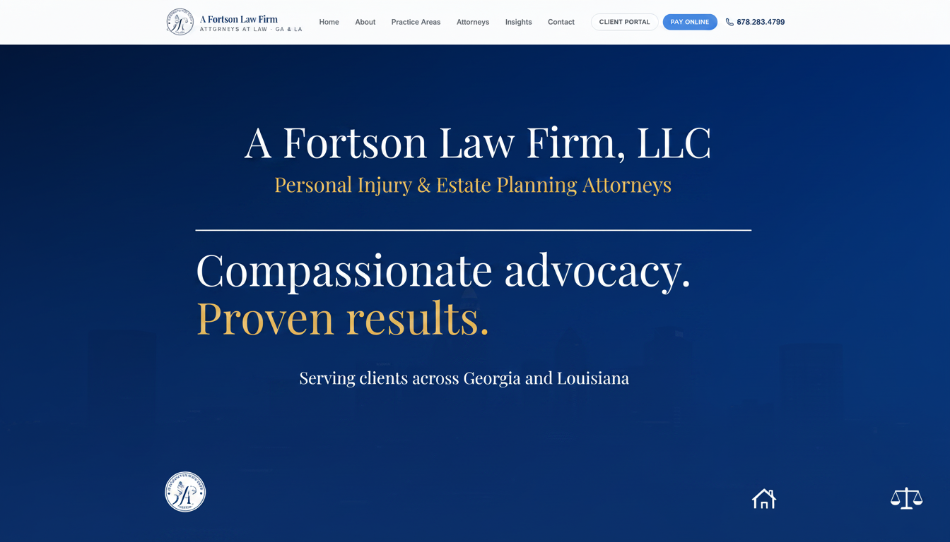 A Fortson Law Firm, LLC — Personal Injury & Estate Planning Attorneys