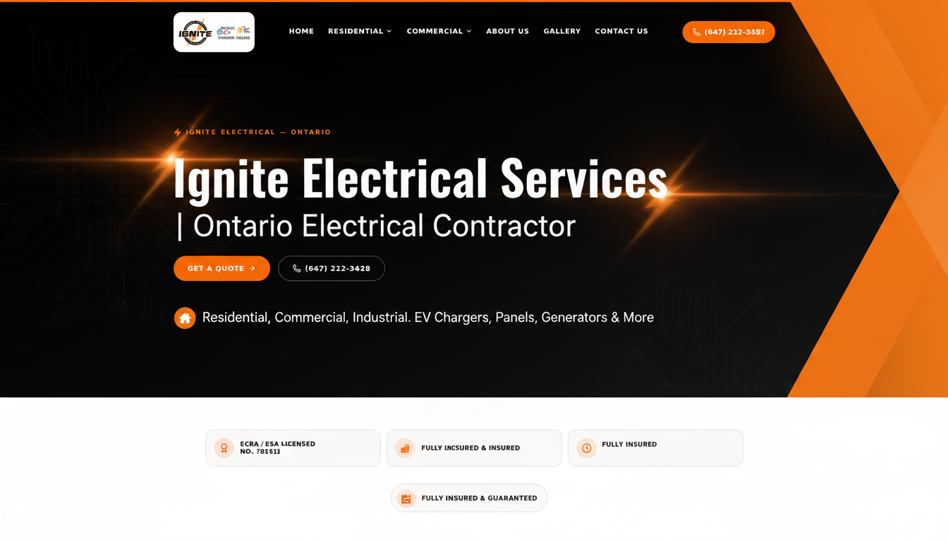 Ignite Electrical Services | Ontario Electrical Contractor ...