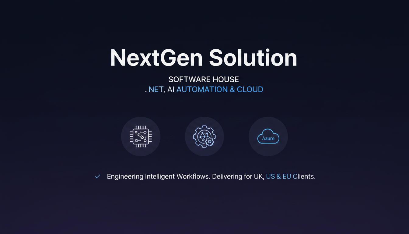 NextGen Solution | Software House — .NET, AI Automation & Cloud