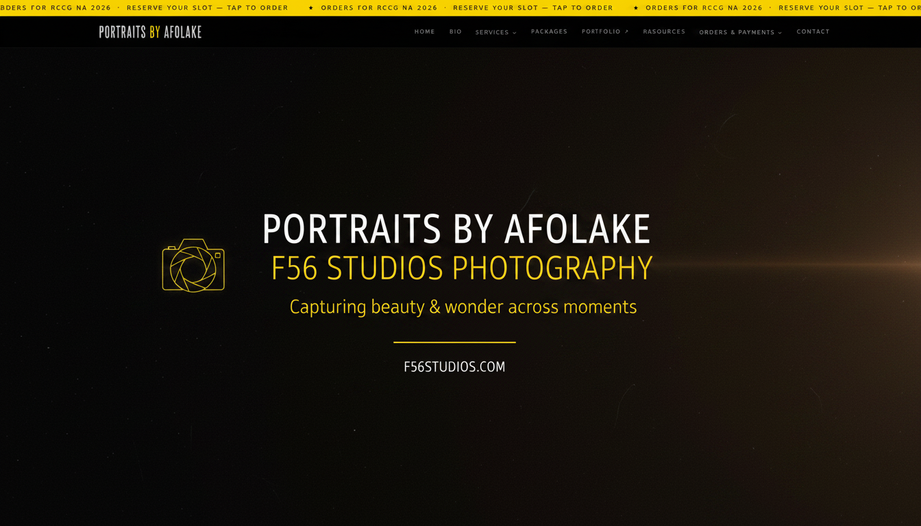 Potraits by Afolake — Editorial & Portrait Photography