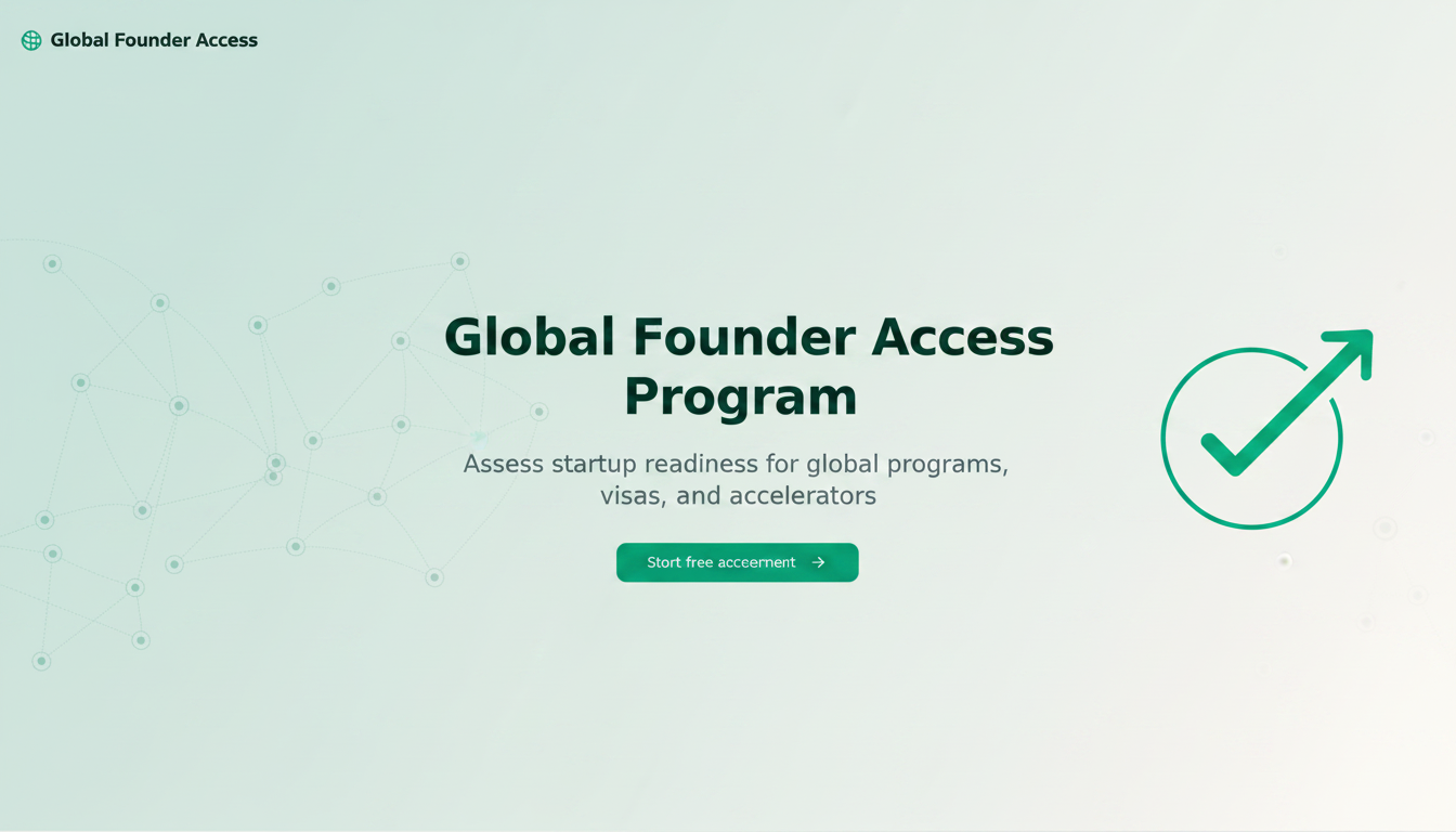 Global Founder Access Program — Founder readiness assessment