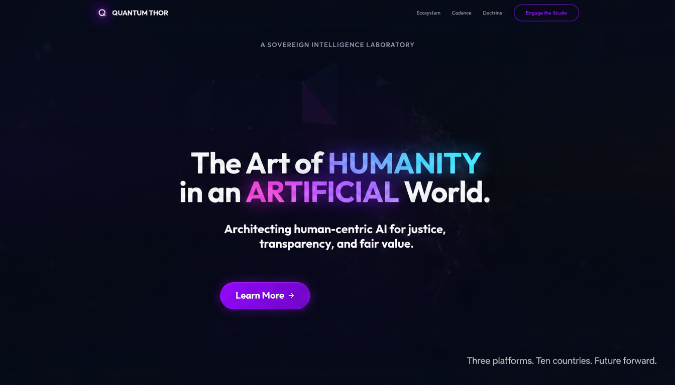 Quantum Thor — Sovereign Intelligence. The Art of Humanity in an ...