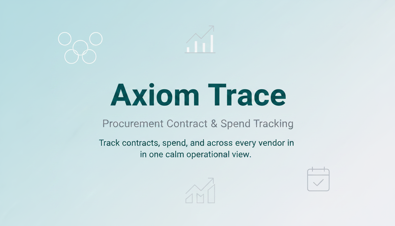 Contract Companion — Contract & Spend Tracking