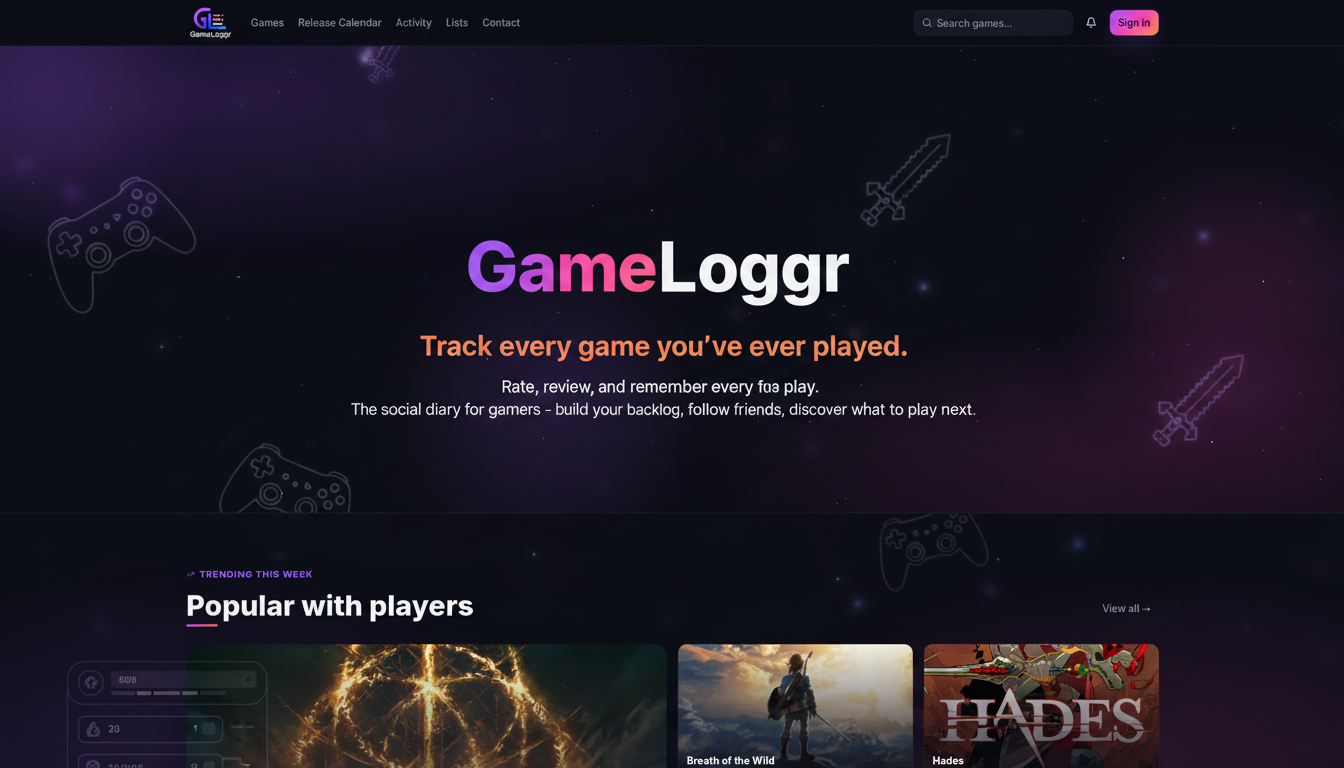 GameLoggr — Track every game you've ever played