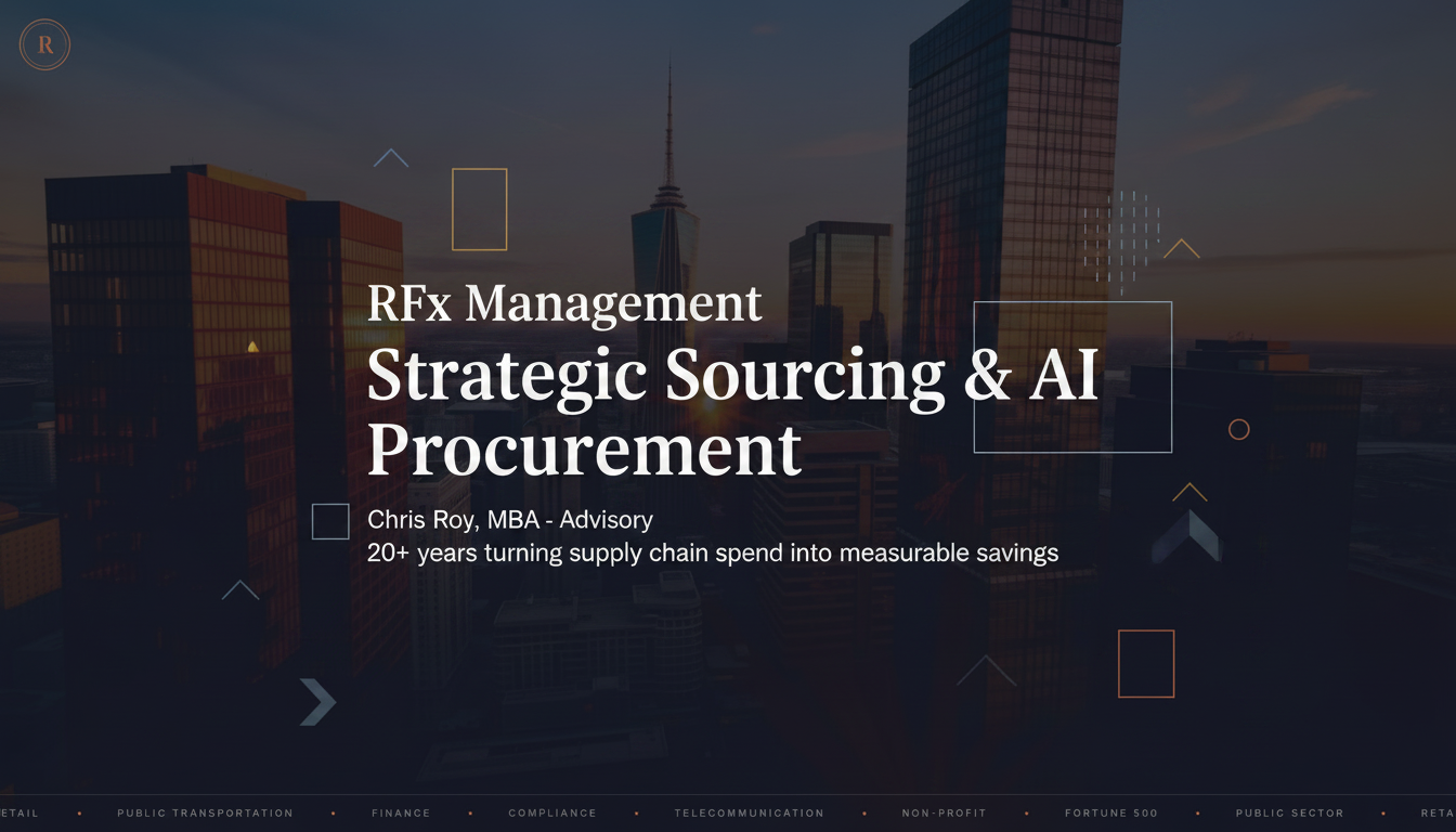 RFx Management — Strategic Sourcing, Procurement & AI