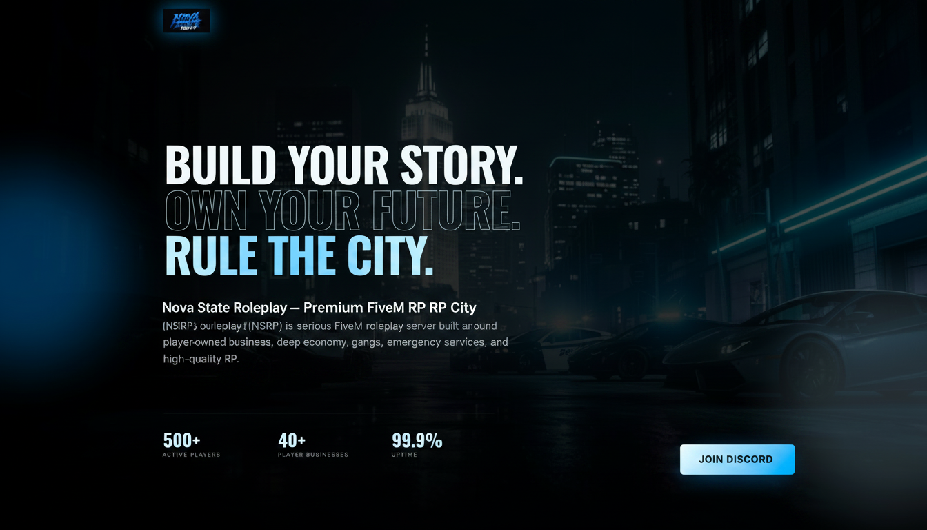 Nova State Roleplay — Premium FiveM RP City