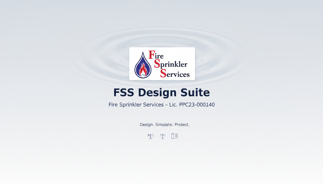 FSS Design Suite — Fire Sprinkler Services