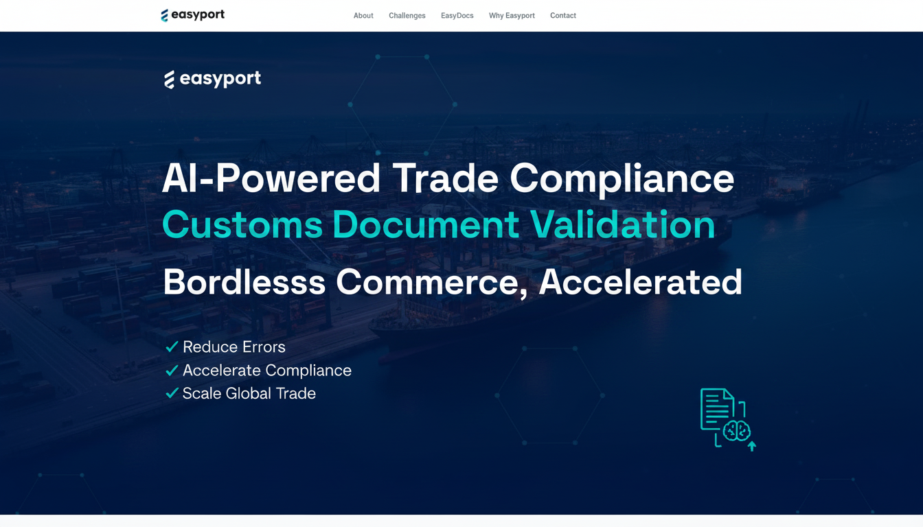 Easyport — AI Trade Compliance & Customs Document Validation
