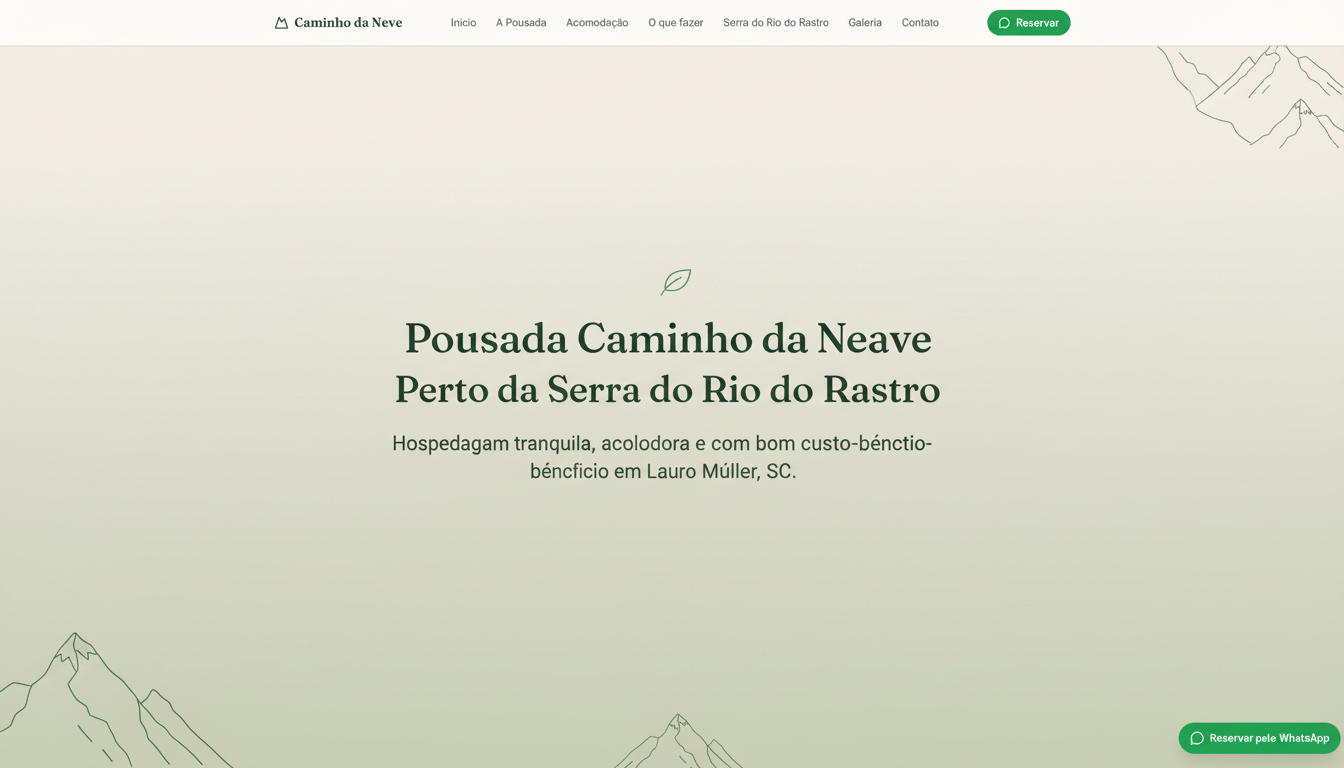 Pousada perto da Serra do Rio do Rastro | Caminho da Neve