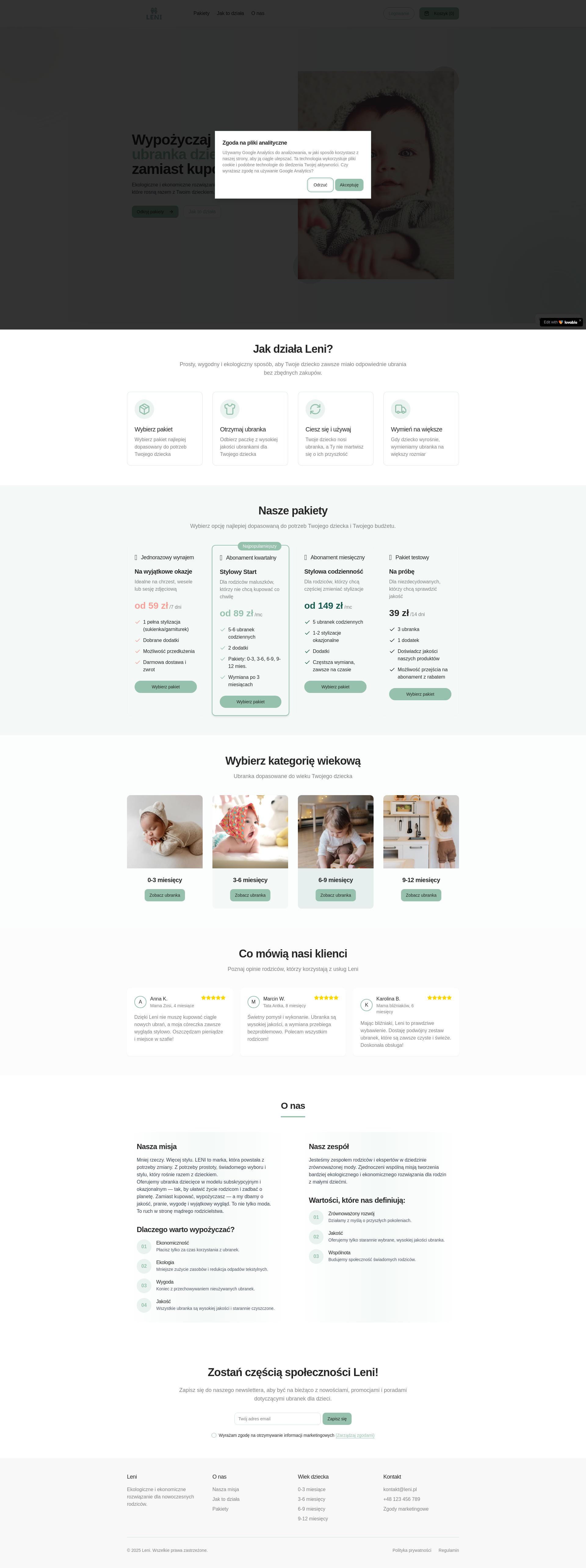 Modern Clothing Rental & Subscription Platform