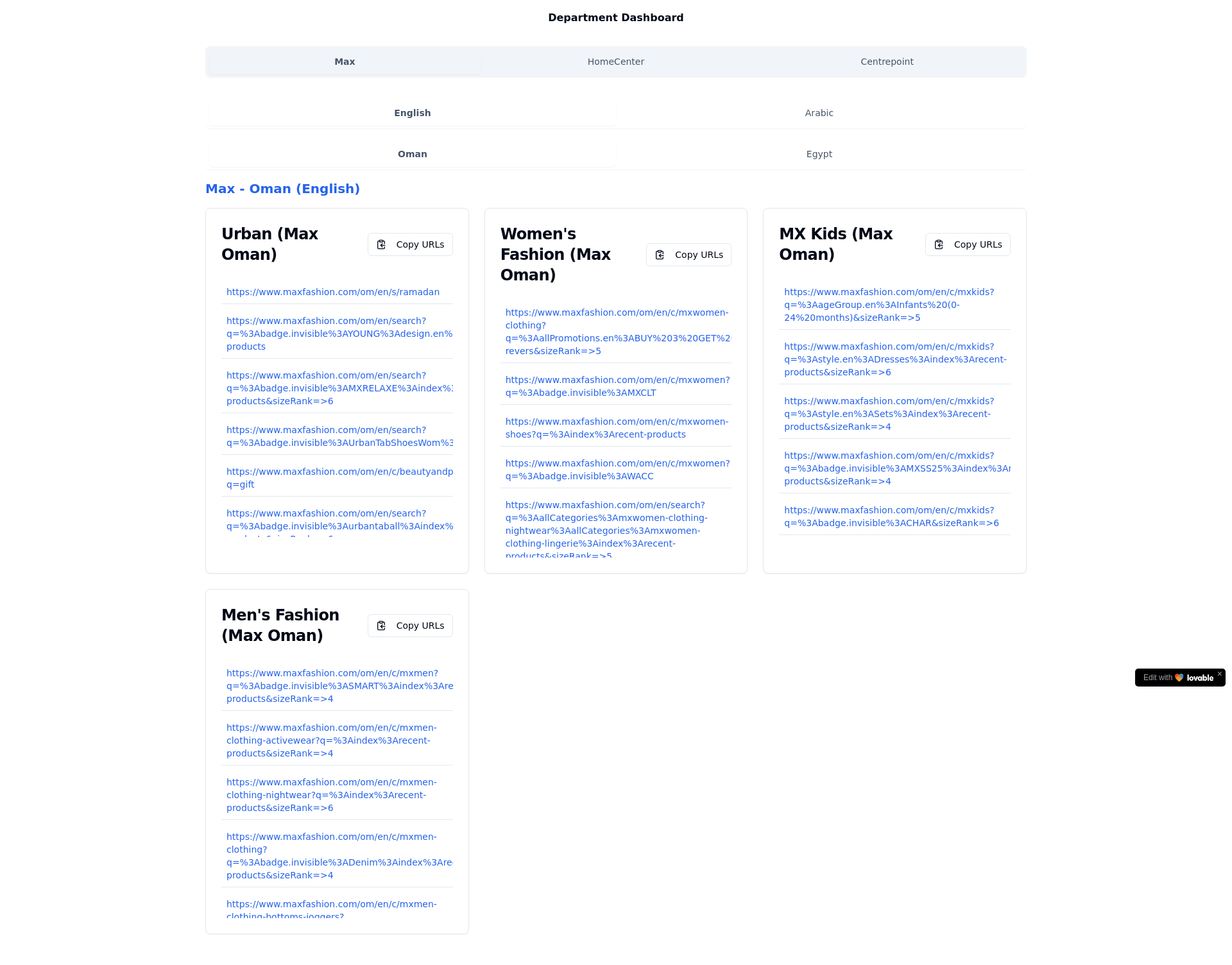Smart Automated Website Scraping Solution