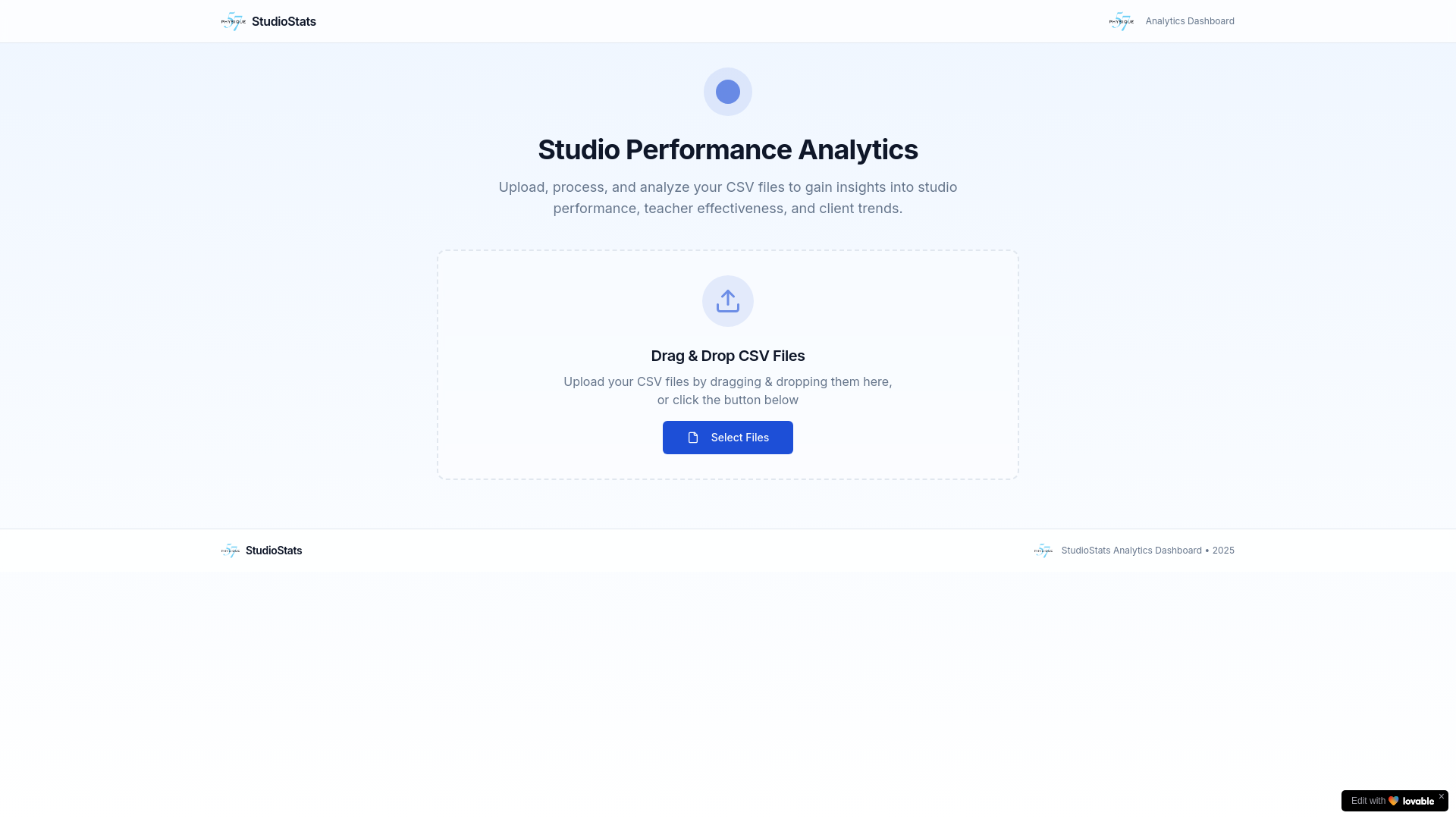 Analytics Data Visualization & Reporting Platform