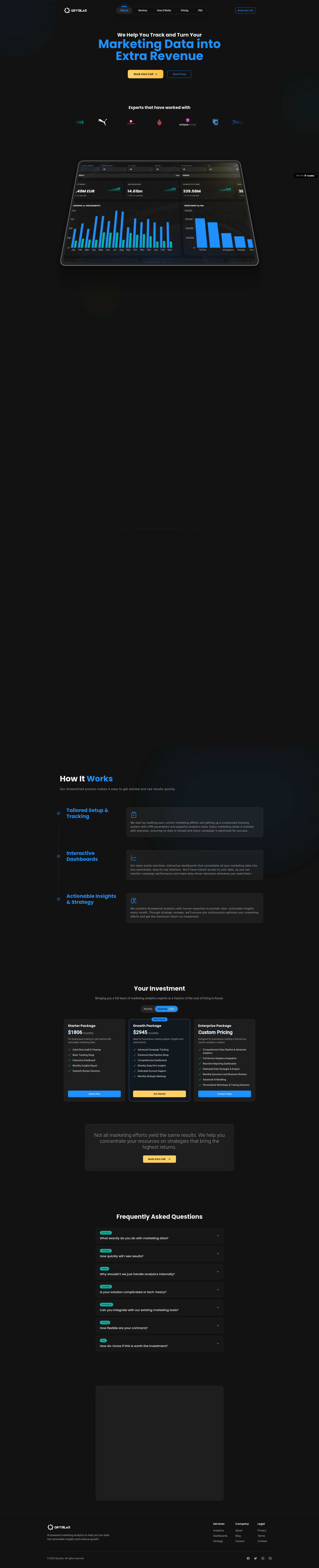 Analytics Marketing Analytics & Optimization Platform