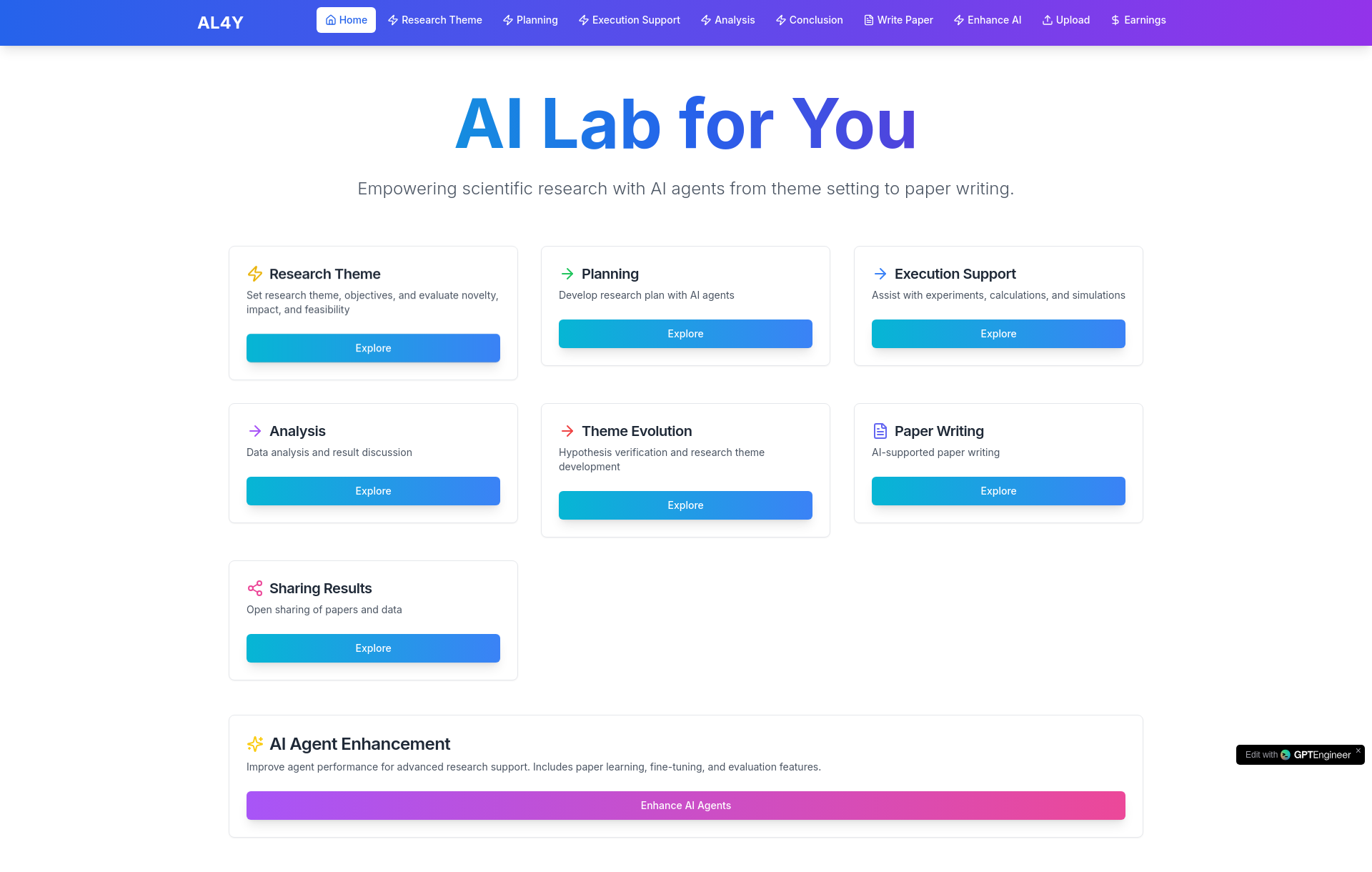 Professional Ai-driven Scientific Research Platform Platform