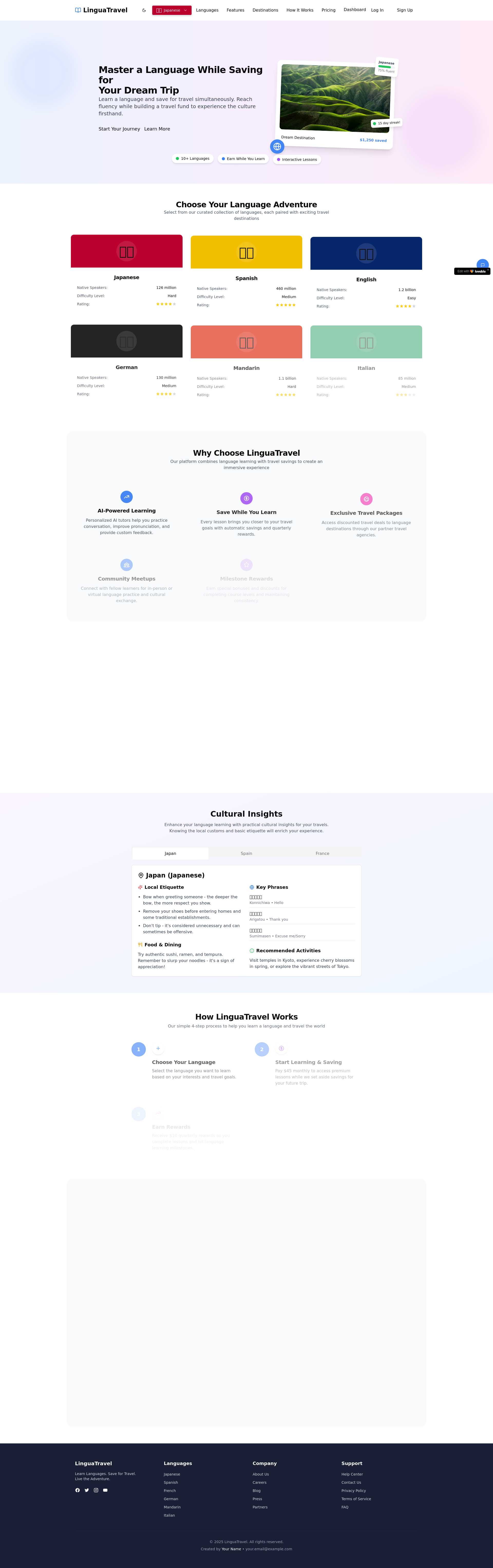Smart Language Learning Platform Solution