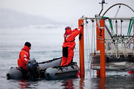 A mesocosm for measuring the effects of ocean acidification