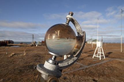 Weather station on the Yamal penisular, Russia