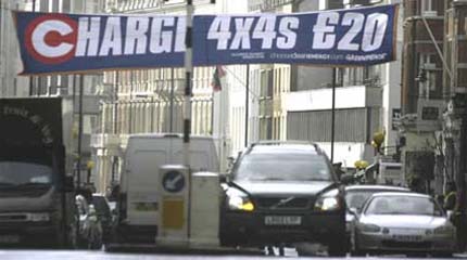 A banner reading "charge 4x4s 20 pounds"