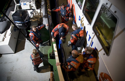 Dutch police board Rainbow Warrior in Rotterdam