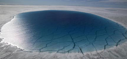 A melt lakes on the Greenland ice sheet 