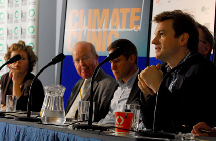 Our very own Benet Northcote (right) joins the 'Coal vs Rebewables' debate at the 2008 Lib Dems Party Conference