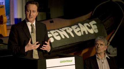 David Cameron launches his new policy on green renewable energy