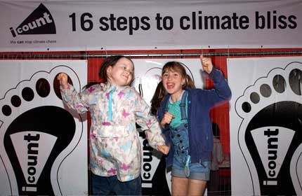 Supporting I Count at Glastonbury 2007