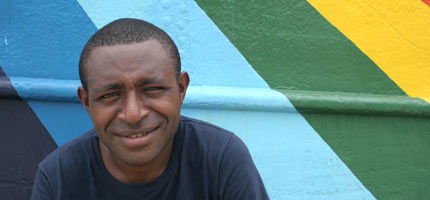 Brian Baring, a customary landowner from Papua New Guinea