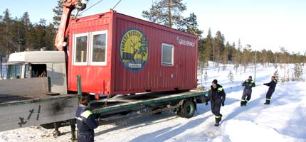 The Forest Rescue Station departs from Inari , Lapland