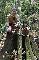 Members of the Penan tribe, Sarawak, Malaysia