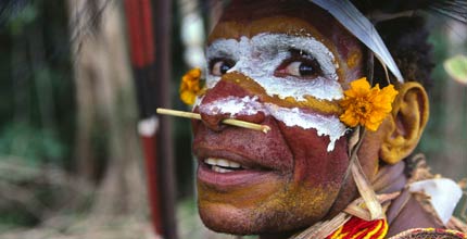 A traditional landowner from Papua New Guinea