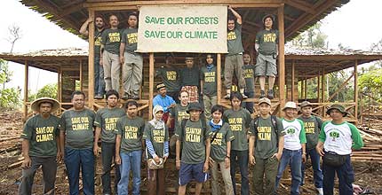 The Forest Defenders Camp in Sumatra, Indonesia