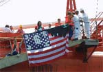 Volunteers occupy tanker- Italy