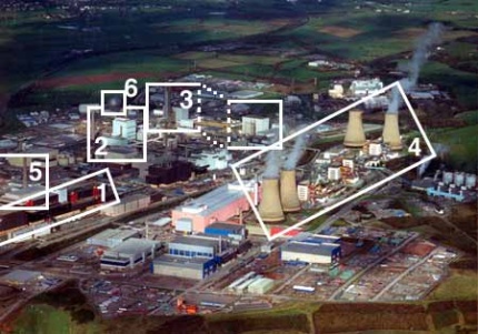 Aerial view of Sellafield